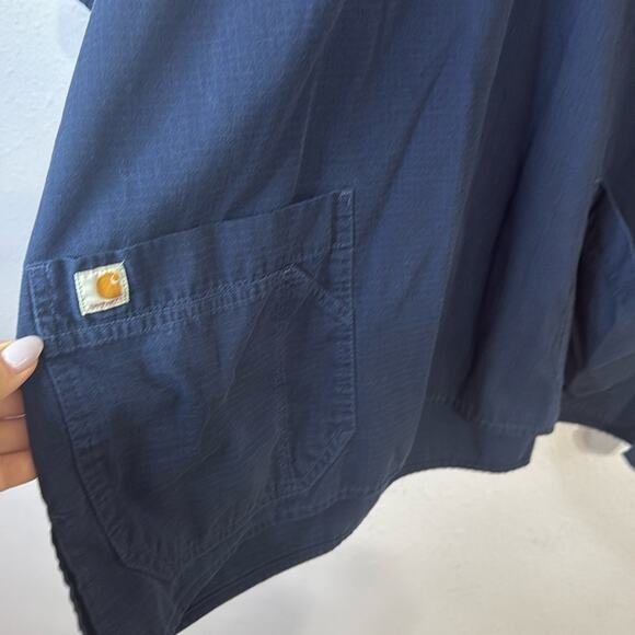 Carhartt Women Denim Minimalist Lagenlook Top Size 2X - Picture 5 of 7